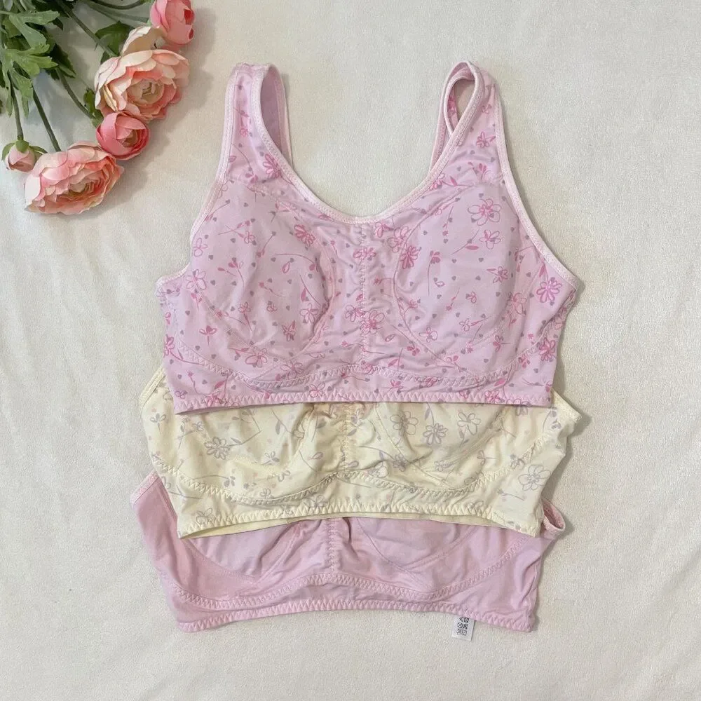 Coquette Pastel Padded Bra Top 3-Piece Set